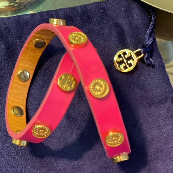 Tory Burch Jewelry - Tory Burch double leather wrap bracelet